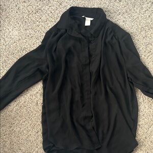H&M Black Button-Down Shirt